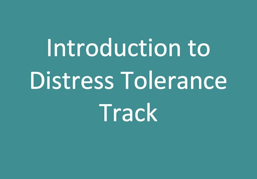 Introduction to Distress Tolerance Track