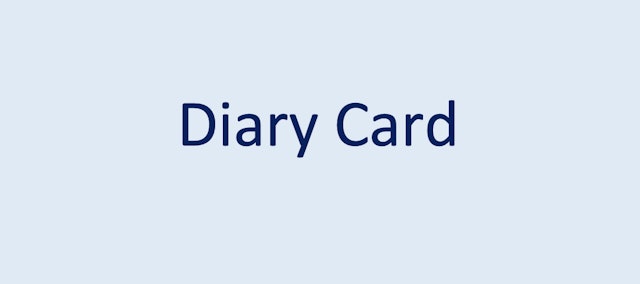 Diary Card