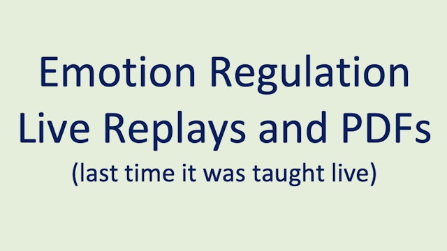 Emotion Regulation Live Replays