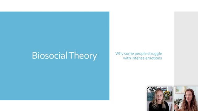 Biosocial Theory: Clip from Live DBT Skills Class