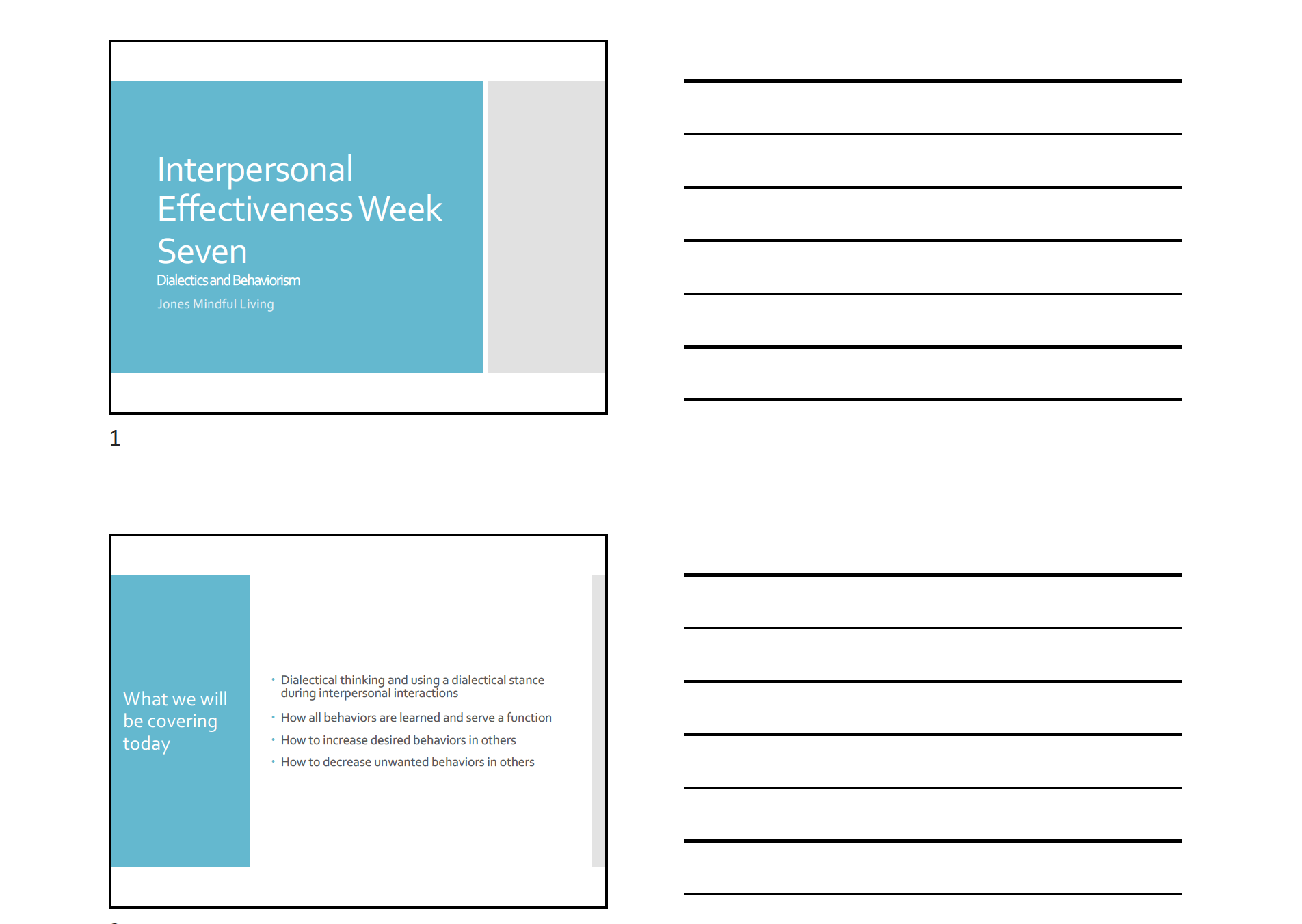 Interpersonal Week 7 PDF (3 slides per page)