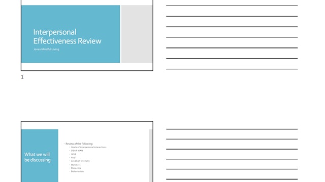 Interpersonal Effectiveness Review PDF (3 slides per page)
