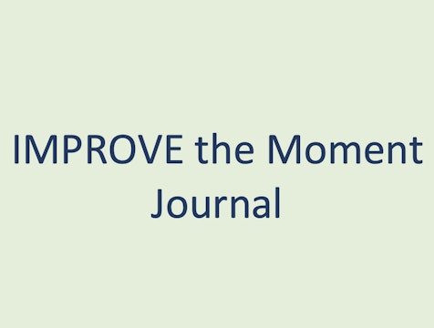 IMPROVE the Moment Journal