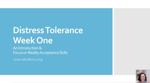 Distress Tolerance Week 2 PDF