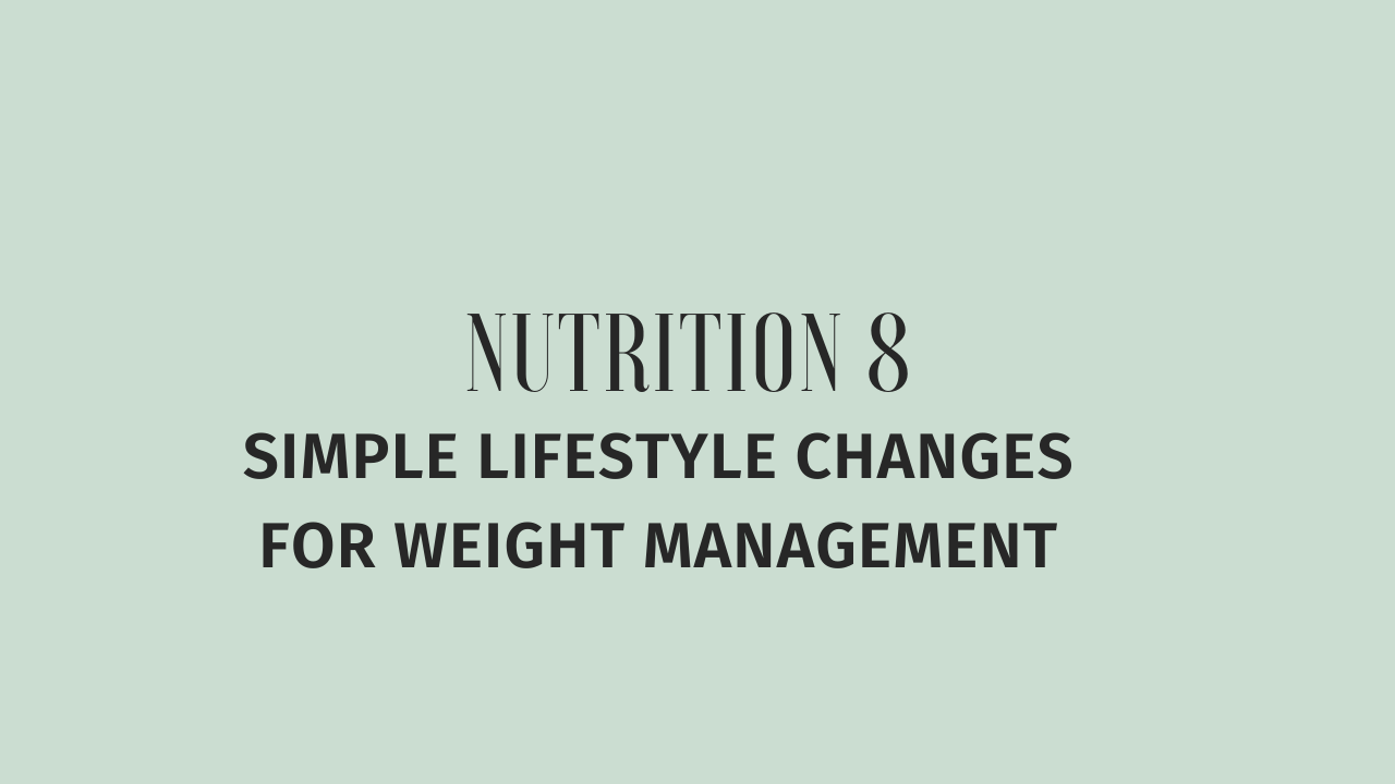 Weight Loss Lifestyle Tips