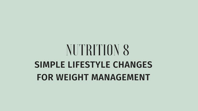Weight Loss Lifestyle Tips