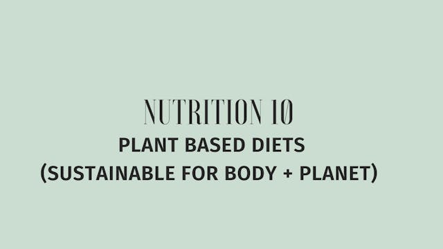 Plant Based Diets