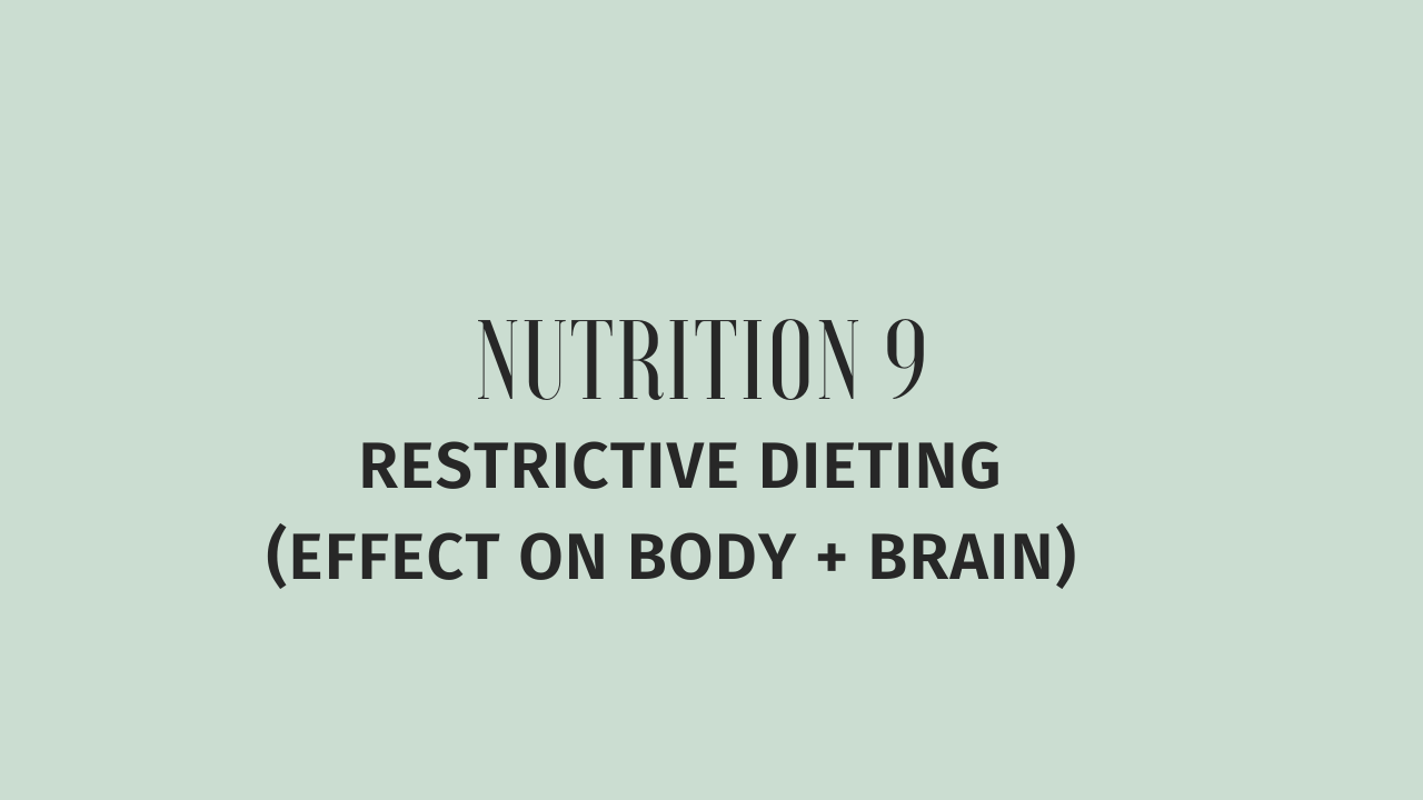 Restrictive Dieting