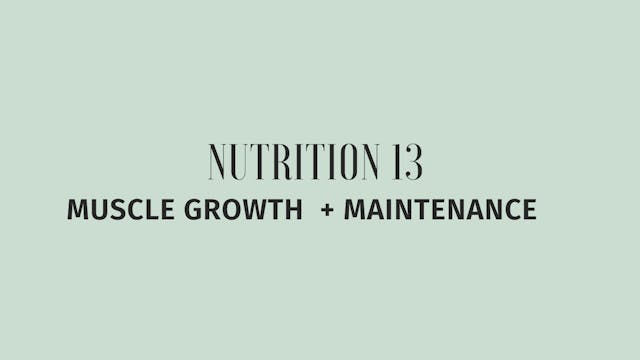 Muscle Growth + Maintenance