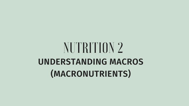 Macro Nutrients