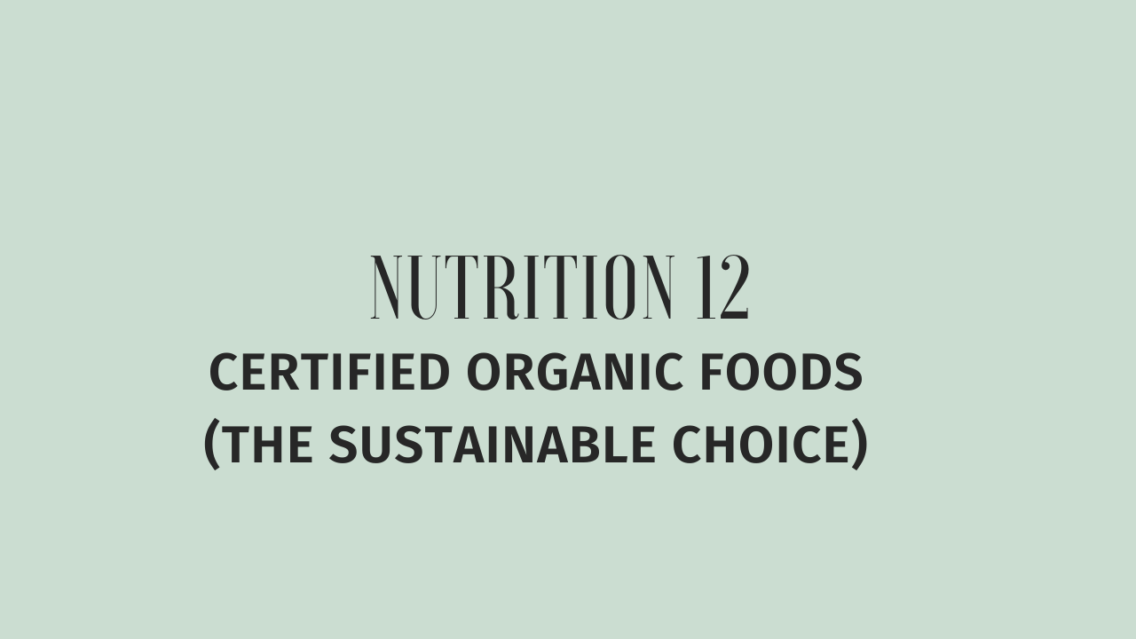 Certified Organic Foods