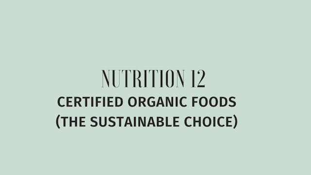 Certified Organic Foods