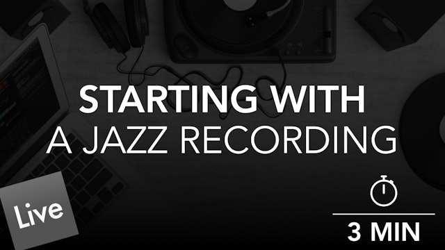 Starting With Jazz Recording Audio Stems