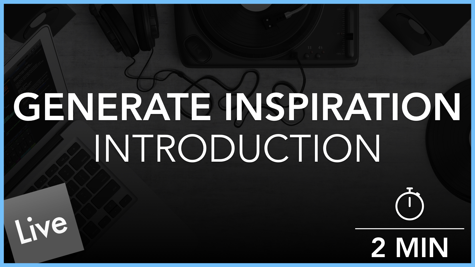 Generating Inspiration - Introduction