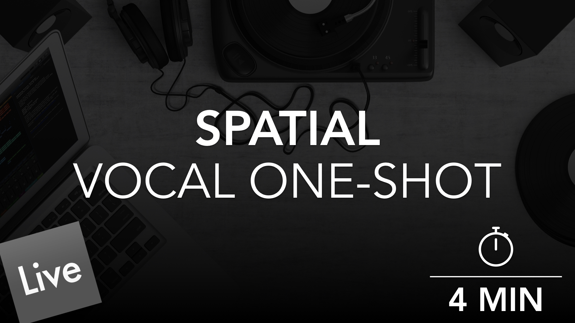 Create a spacial vocal one-shot recording with Reverb in live 10