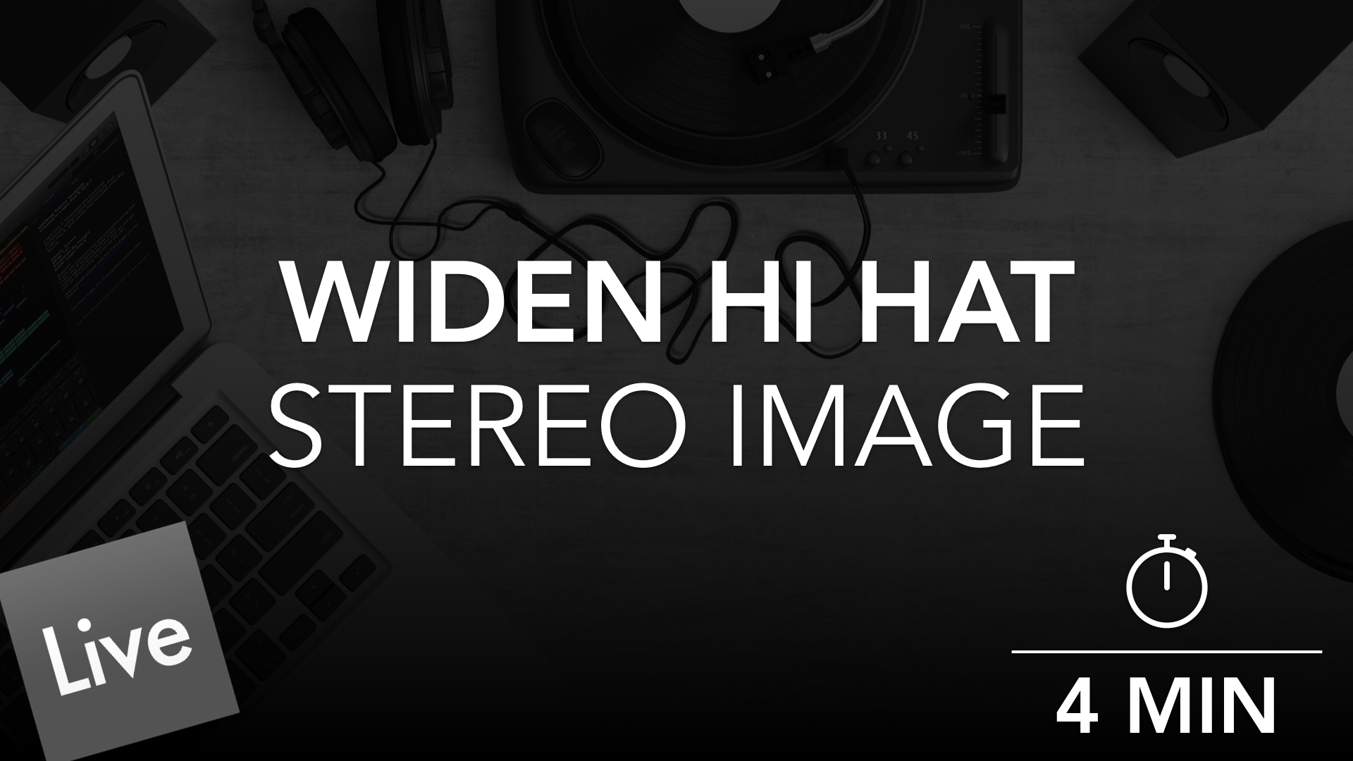 Widen the stereo image of the Closed hi hat with Ozone Imager