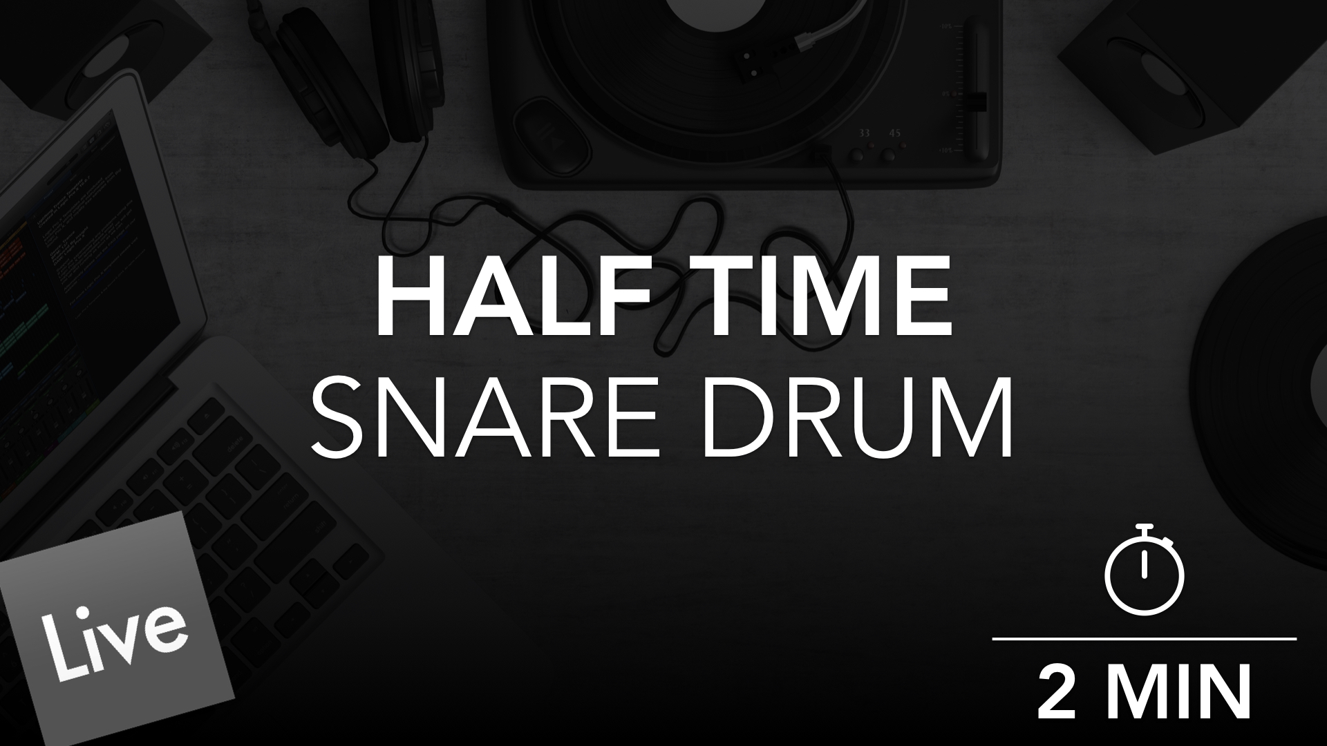 Arrange a Half Time Snare Part