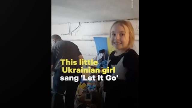Ukrainian Girl sings Let It Go in Bomb Shelter