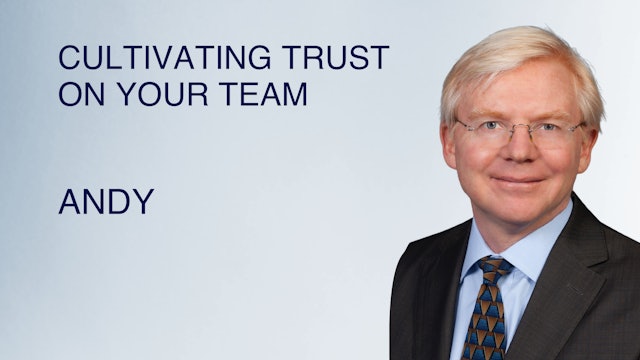Cultivating Trust on your Team