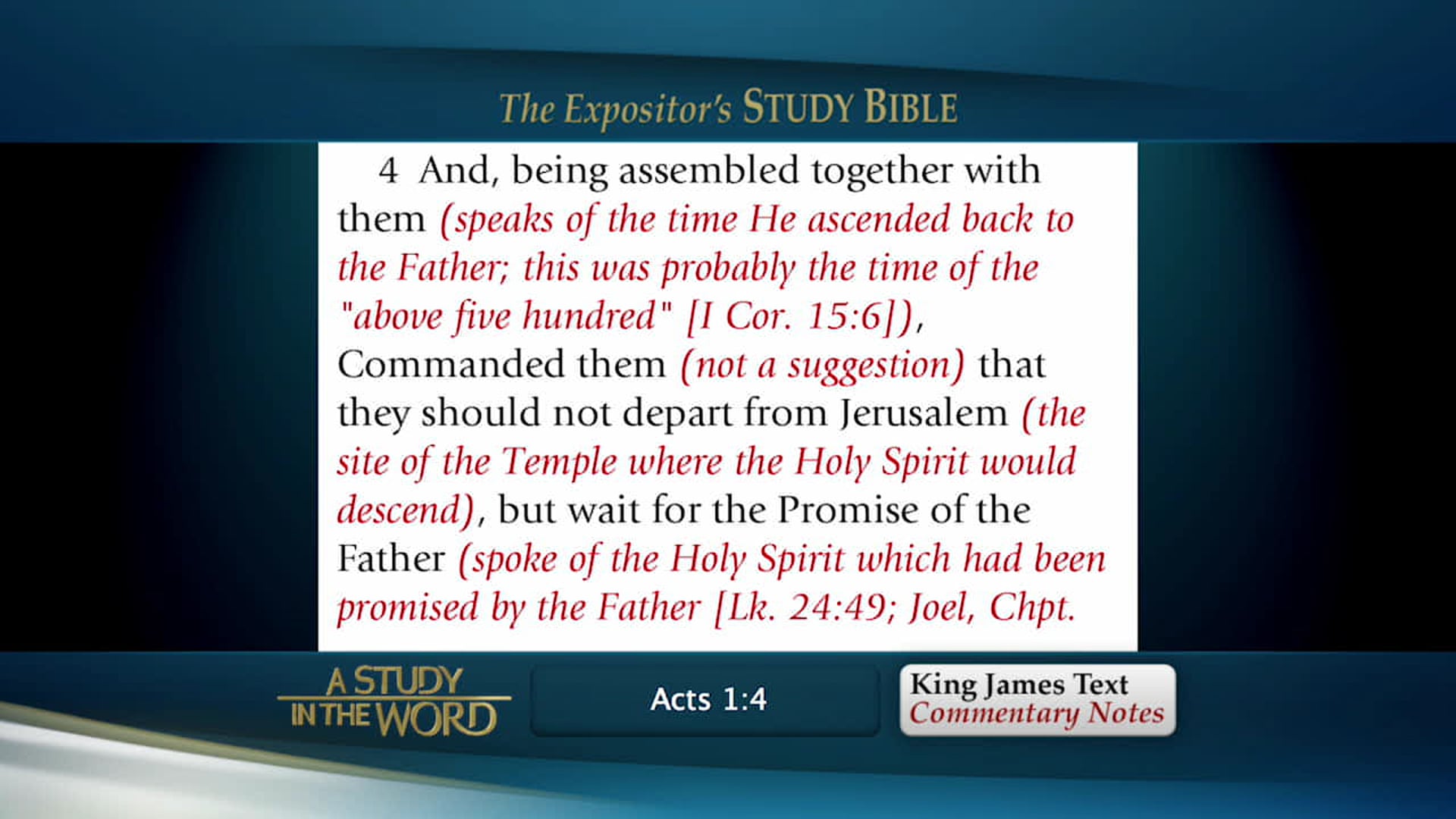 A Study in the Word - Jan. 8th, 2020