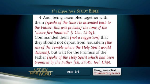 A Study in the Word - Jan. 8th, 2020