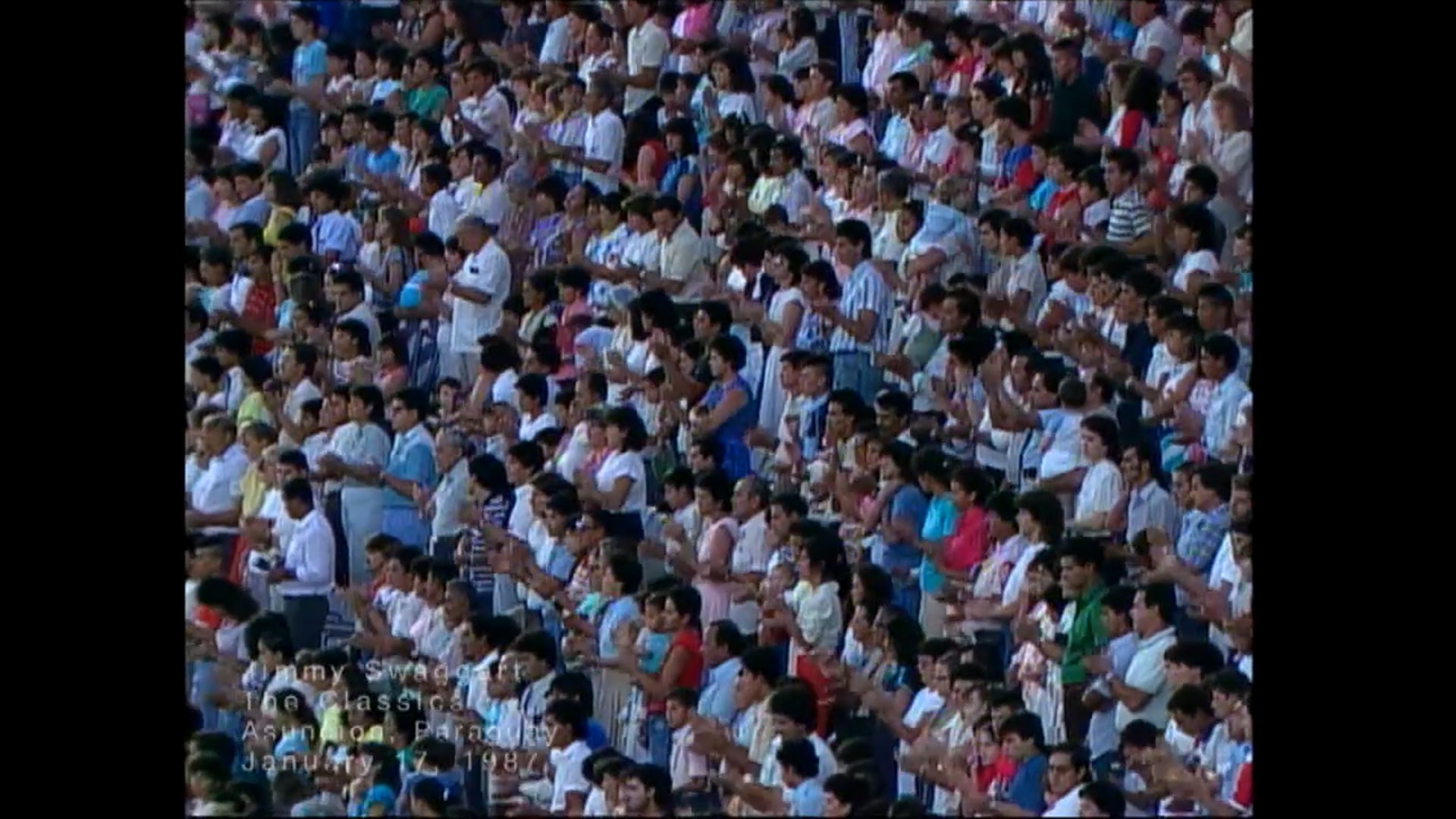 ASUNCION PARAGUAY - 01/17/1987 SATURDAY CRUSADE