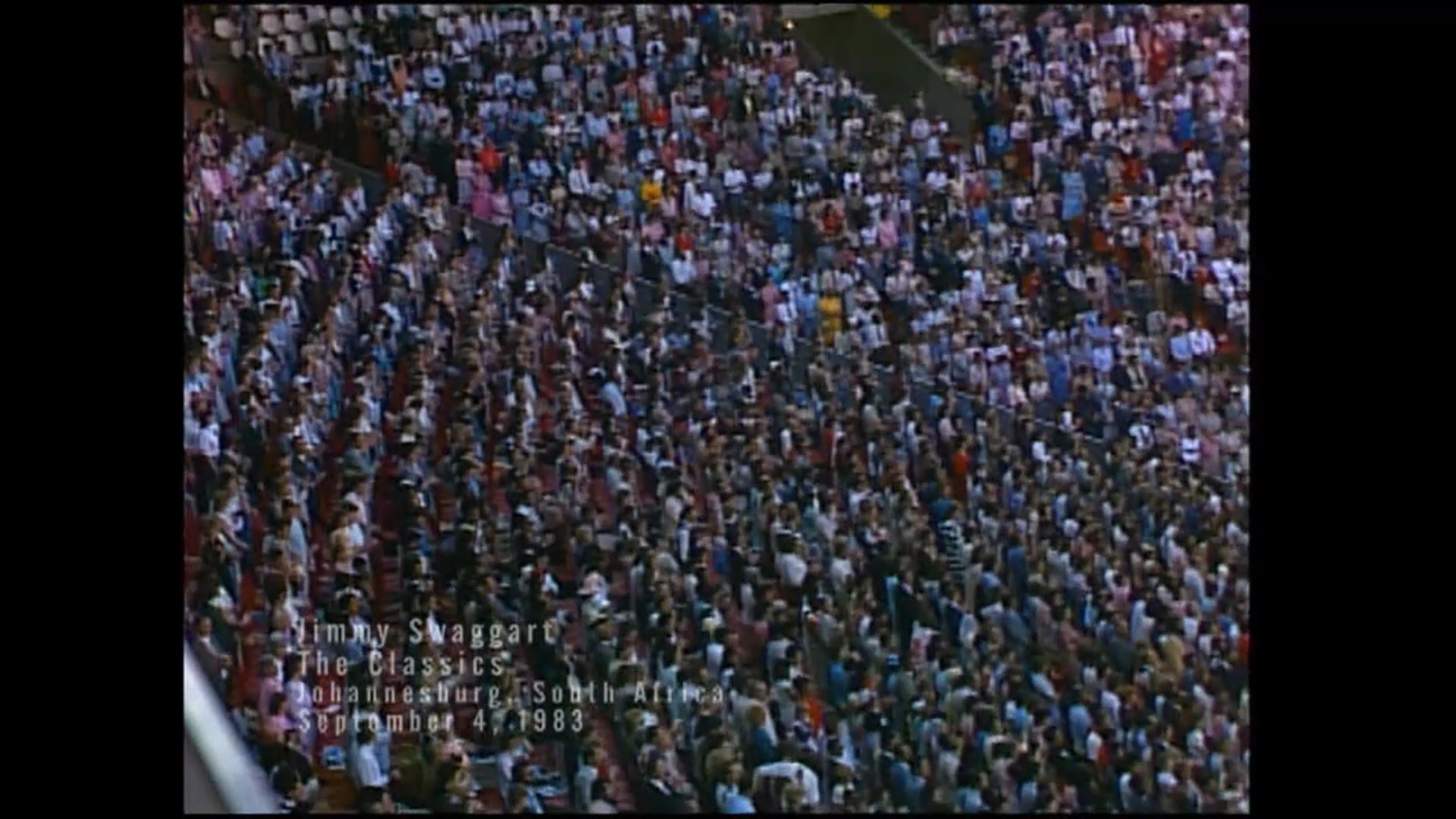 JOHANNESBURG, SOUTH AFRICA - 09/04/1983 SUNDAY CRUSADE