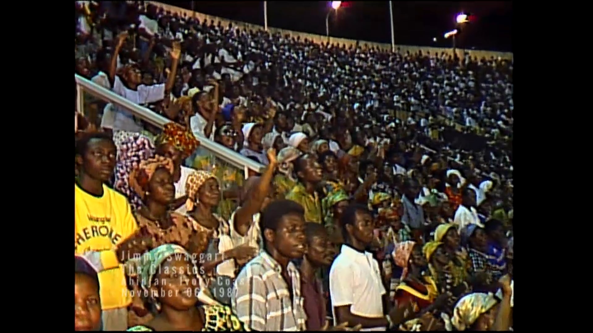 ABIDJAN IVORY COAST - 11/06/1987 FRIDAY CRUSADE