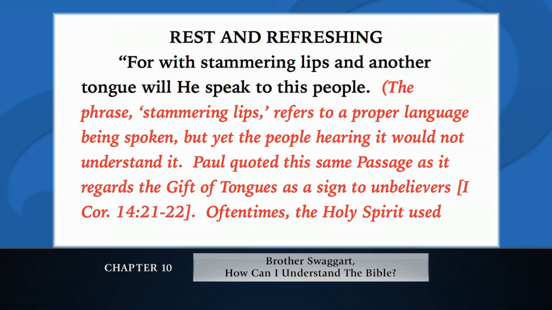 The Message Of The Cross - Feb. 9th, 2021