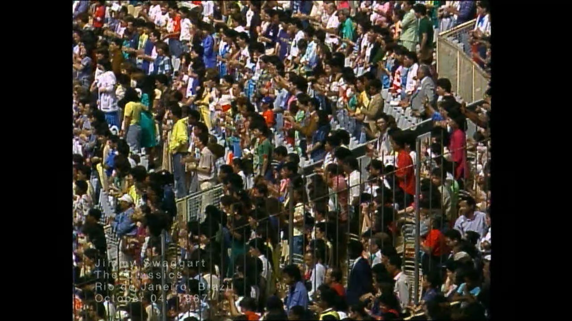 RIO DE JANEIRO BRAZIL - 10/04/1987 SUNDAY CRUSADE