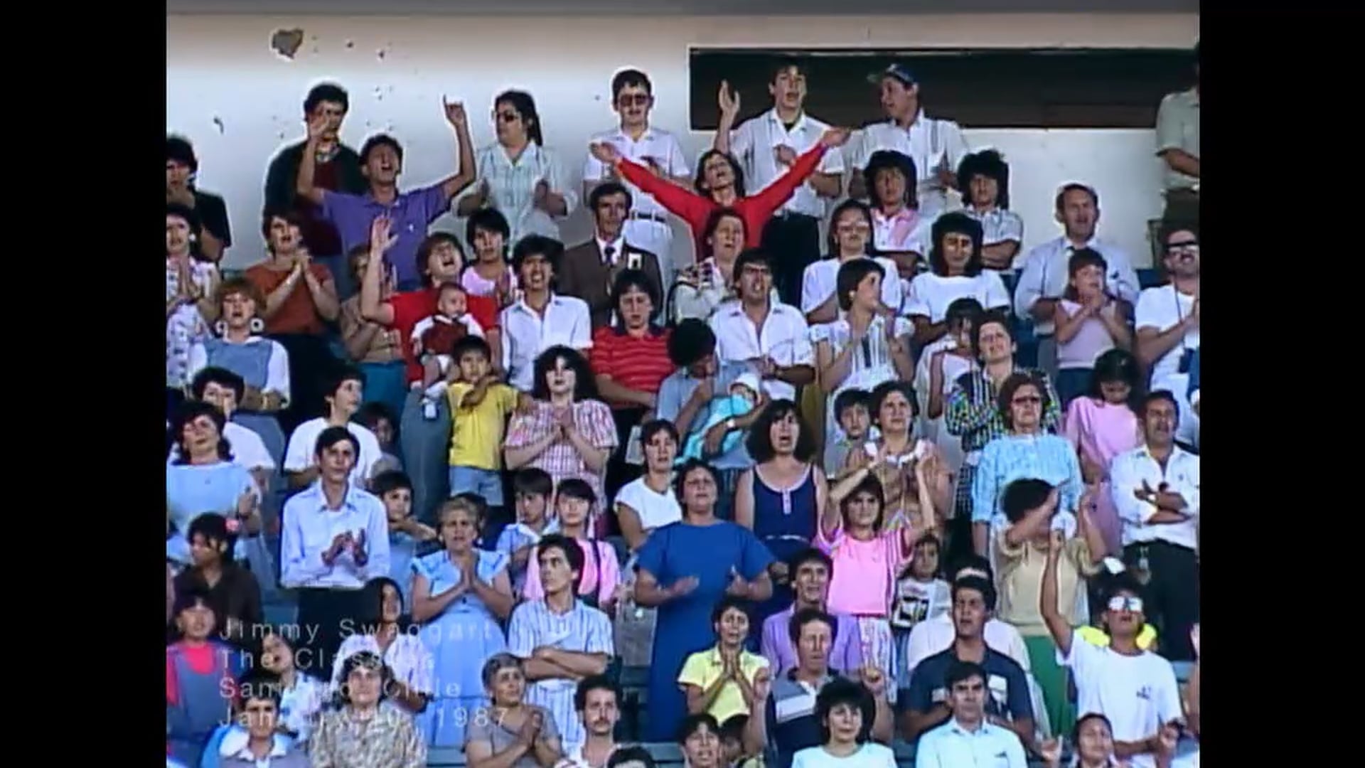 SANTIAGO CHILE - 01/10/1987 SATURDAY CRUSADE