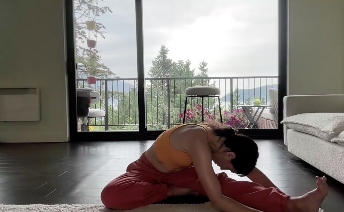 Aug 14: Four Poses for Hamstrings & Low Back (30 min) 
