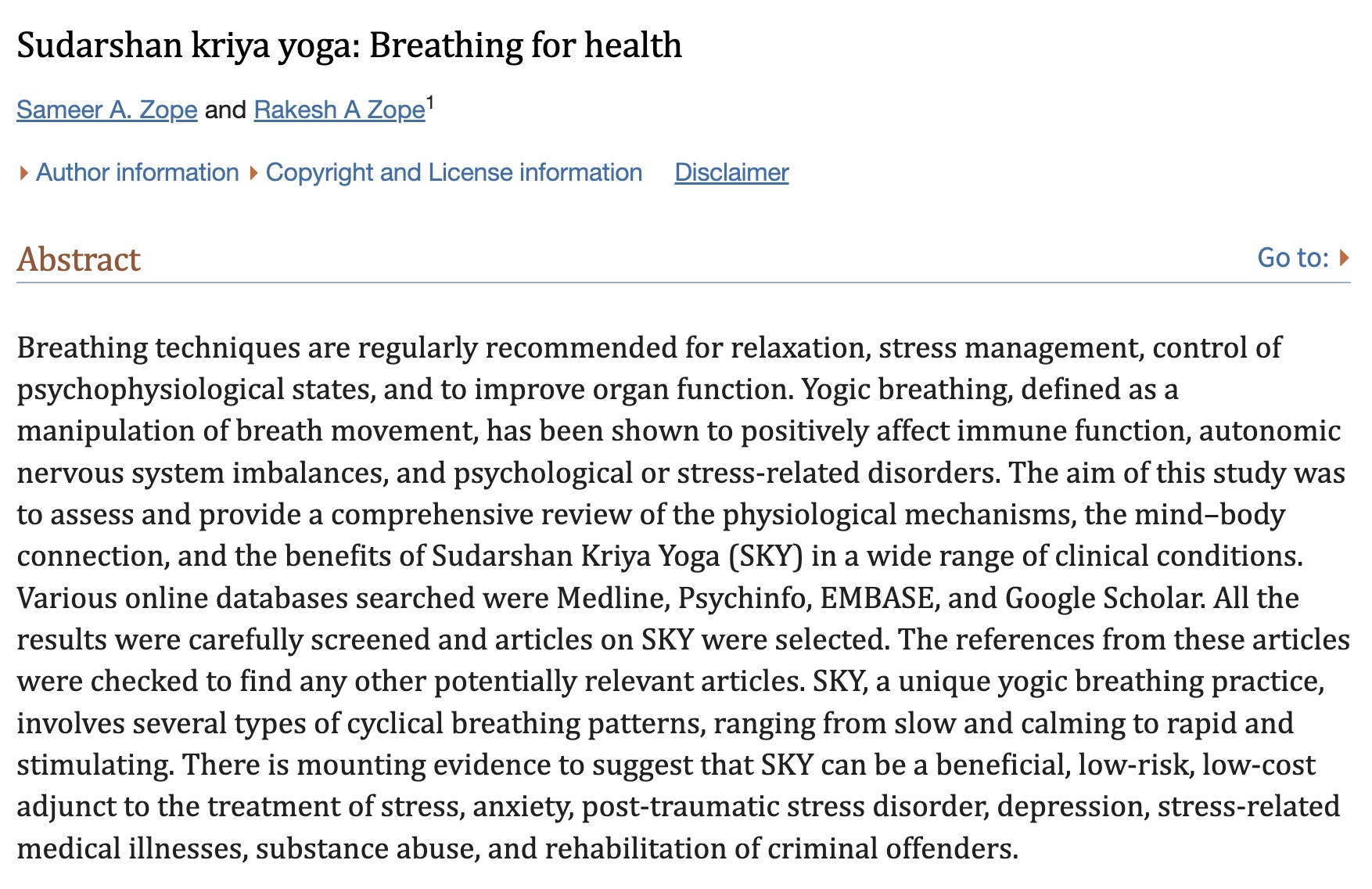 Sudarshan Breath Set for Stress, Tension, PTSD (30 min)