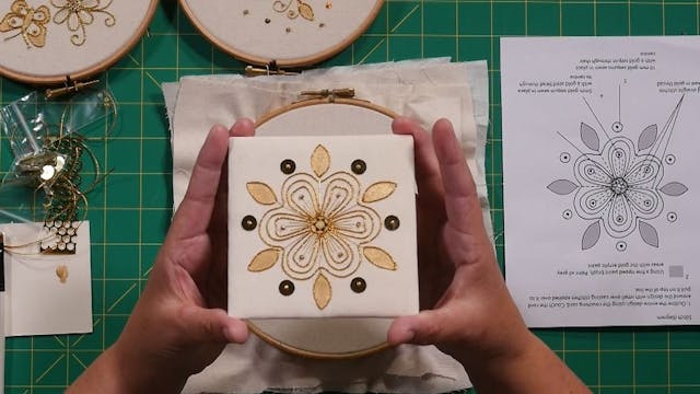 Couching Goldwork with Kathleen Laure...