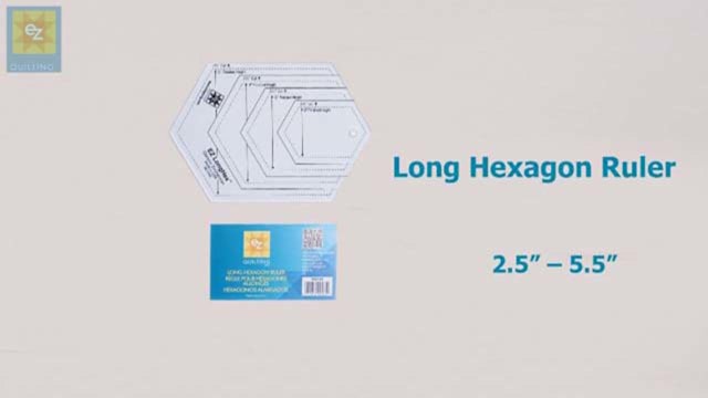 How to Use the EZ Quilting Long Hexagon Ruler with Jennie Rayment