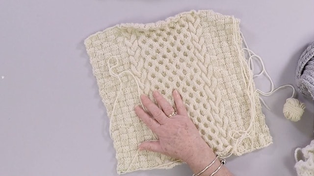 Knitted cable stitches with Daphne Morris