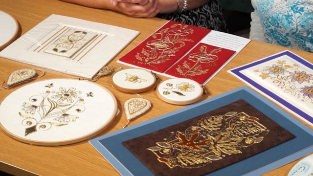 Learning about Contemporary Goldwork with Kathleen Laurel-Sage