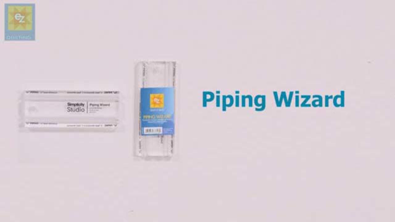 How to Use the EZ Qulting Piping Wizard with Jennie Rayment Template and Ruler Demonstration