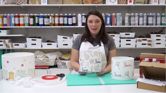 How to make a fabric lampshade with Tess Grace