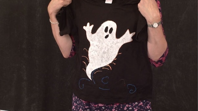 Halloween Ghost T Shirt with Kate Findlay