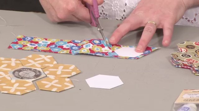 Cutting Fabric Hexagons with Carolyn Forster