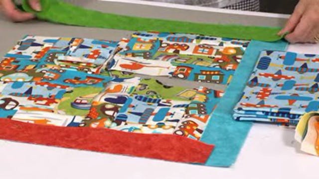 Courthouse Steps Scrap Quilt with Val...