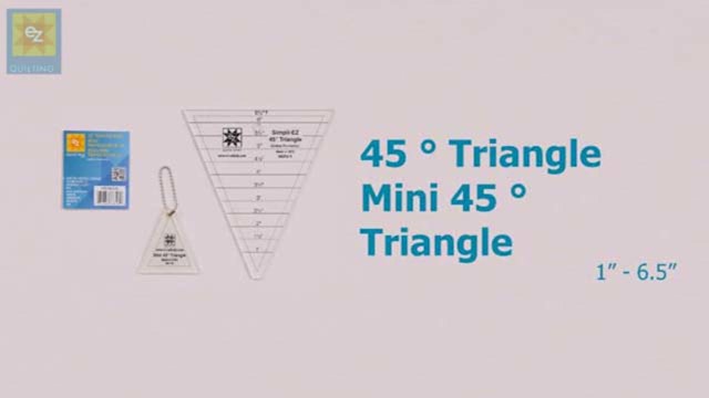 How to Use the EZ Quilting 45 Degree Triangle Template with Jennie Rayment