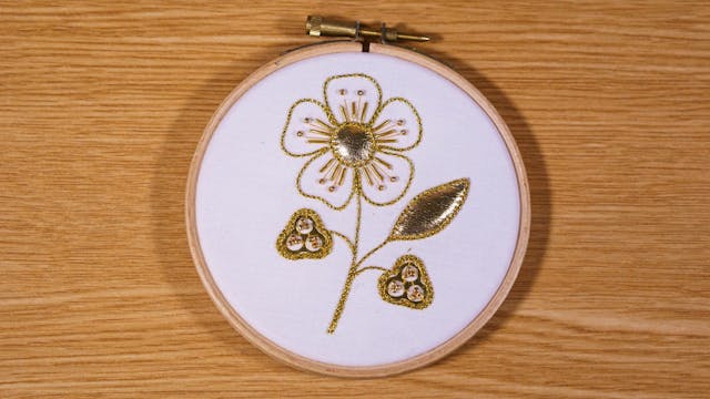 Padded Leather Goldwork with Kathleen...