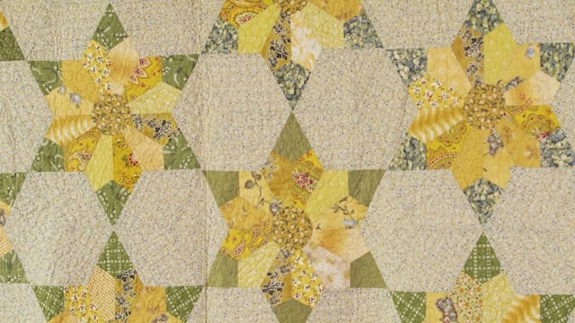 TASTER: Hexagon Sunflower Block with ...