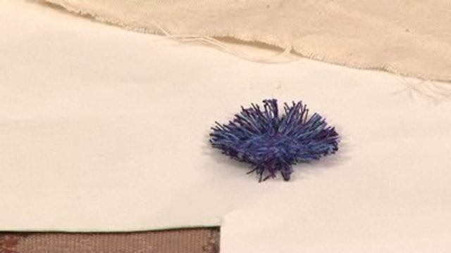 Free Motion Embroidery Flower with Jennie Rayment