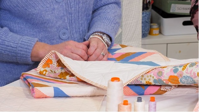 Use A Backing Fabric to Help Colour Choice for Your Quilt with Claire Campion