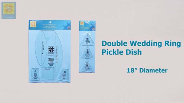 Double Wedding Ring Pickle Dish Template with Jennie Rayment