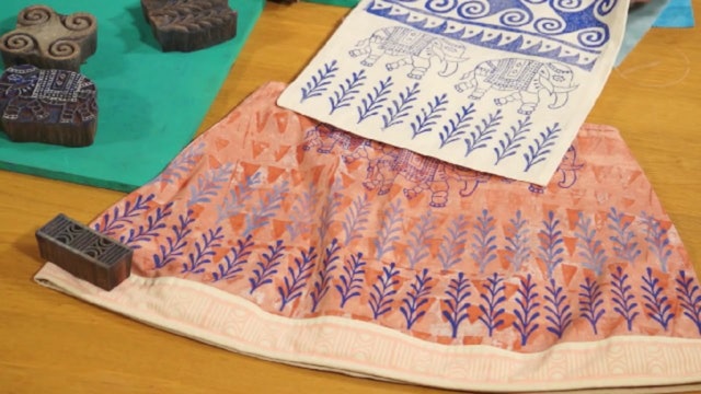 How to Block Print onto Fabric with Jamie Malden