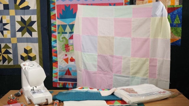 TASTER: Finishing Jennie`s Stripy Stripey Story Quilt